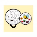 귀여운 꿀벌 접이식 원단 컬러링 부채 만들기 휴대용 여름 미술 방과후 교습소 그림 그리기