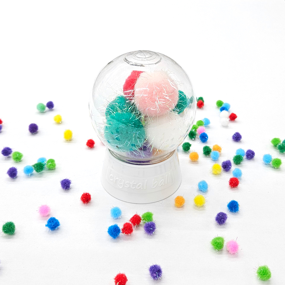 스노우볼 케이스 1개 투명 작품 케이스 소품 크리스마스 미술 활동 워터볼 성탄절 방과후