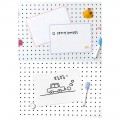 2종 고무 자석 화이트보드 A5 사이즈 148x210mm 미니 보드 학습 교구 학원 학교