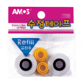 아모스 수정테이프 리필용(2개입) 사무용품 사무실 학교 관공서 학용품 리필심