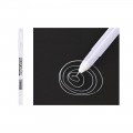 흰색 하이라이트 젤펜 약0.8mm 화이트 1개 드로잉 펜 잉크 그리기 다꾸 캘리그라피