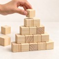 큐브 우드 블록 정육면체 약4.5cm 미송 원목 나무알 50개입 교구 쌓기 나무 홈스쿨링
