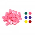 분홍 플라스틱 코인 무게추 100개입